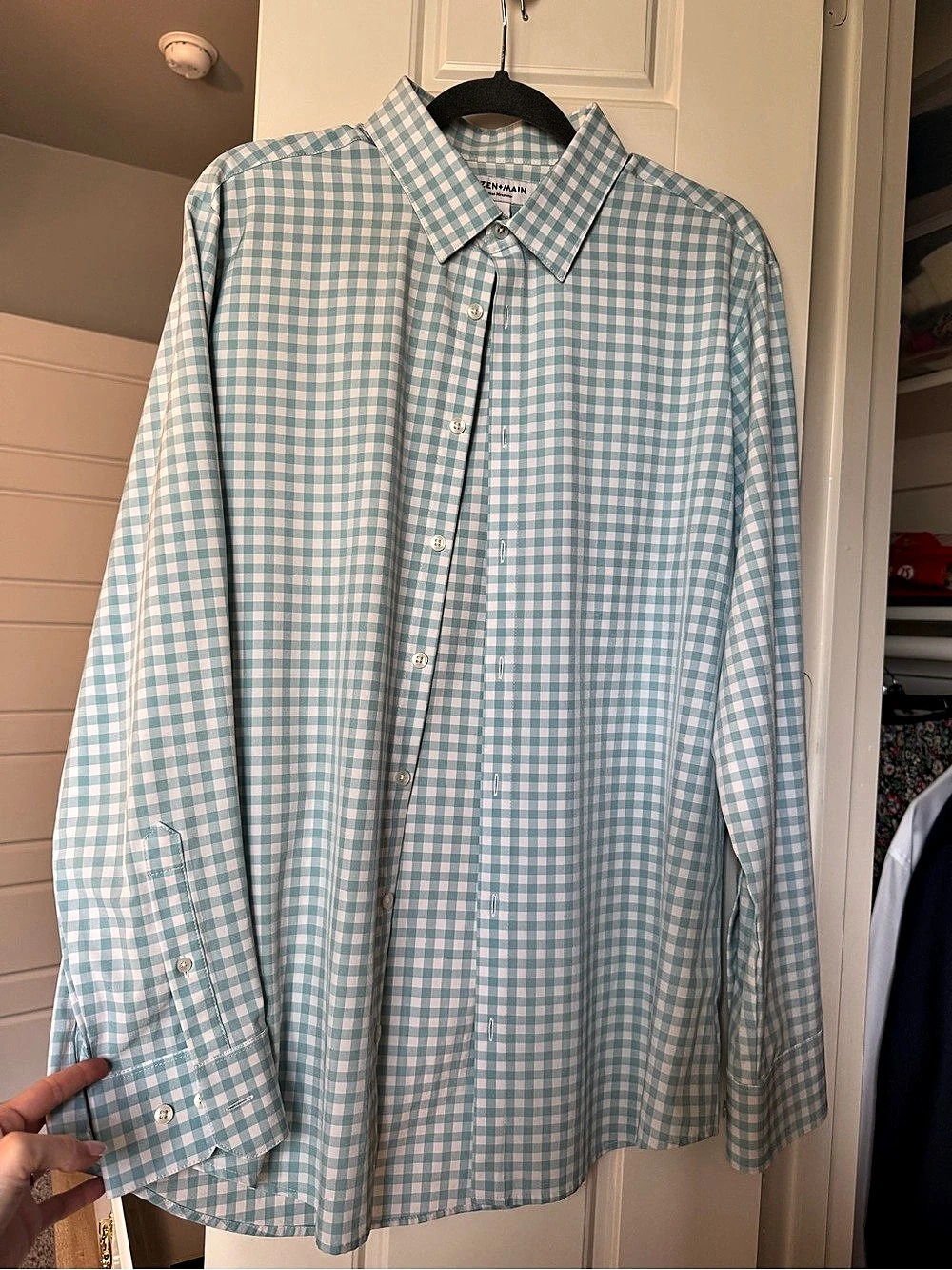MIZZEN+MAIN Leeward Gingham Performance Dress Shirt